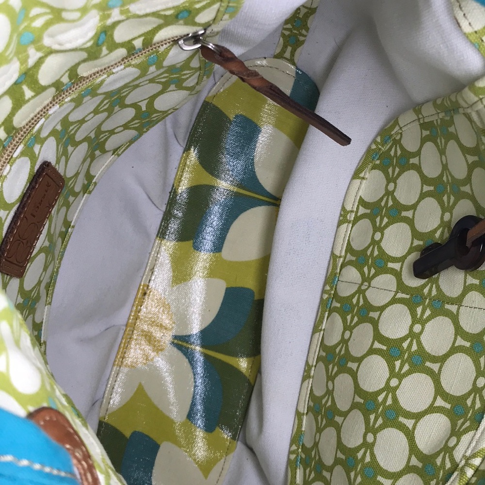 Fossil Keyper Flower Tote Shoulder Bag Large - image 7